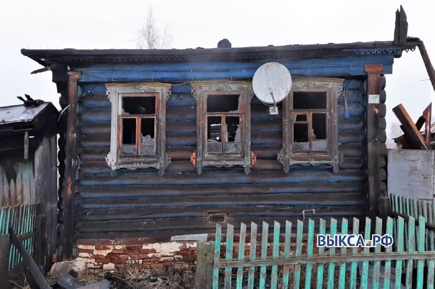 В Виле сгорел жилой дом